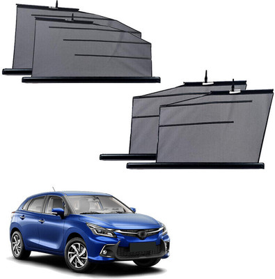 SS FOR YOUR SMART NEEDS Side Window Sun Shade For Toyota Glanza(Black)