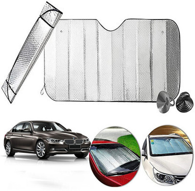 eXarioGadget Rear Window Sun Shade For Universal For Car Universal For Car(Silver)