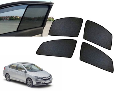 AUTO PEARL Side Window Sun Shade For Honda City(Black)