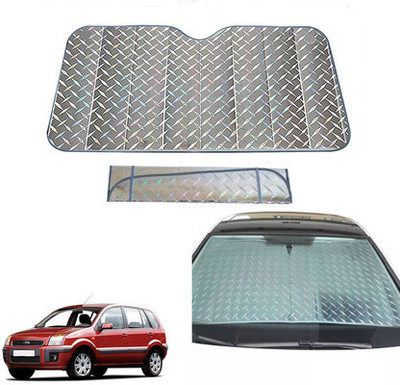 eXarioGadget Rear Window Sun Shade For Universal For Car Universal For Car(Silver)