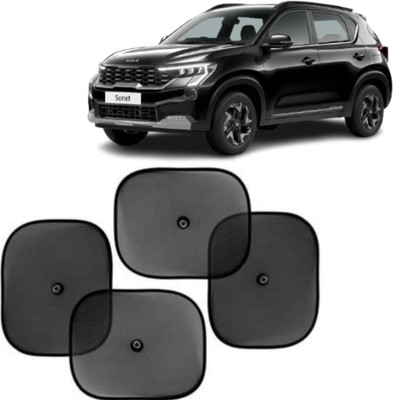 RideXpert Side Window, Rear Window Sun Shade For Kia Sonet(Black)