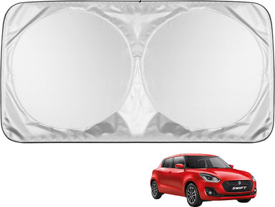 MOCKHE Windshield Sun Shade For Maruti Suzuki New Swift(Silver)