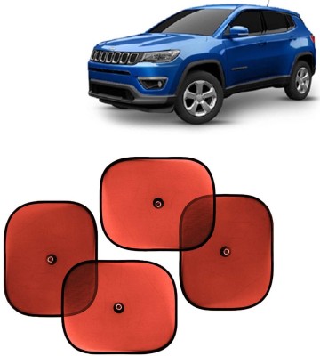 Kingsway Side Window, Rear Window, Dashboard, Sun Roof, Windshield Sun Shade For Jeep Compass(Red)