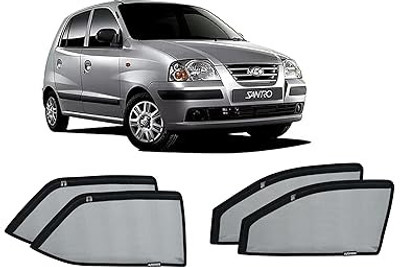 AUTOFIXER Side Window Sun Shade For Hyundai Santro Xing(Black)