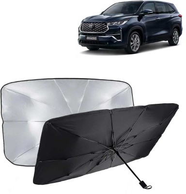 Kingsway Dashboard, Windshield Sun Shade For Toyota Innova Hycross(Black, Silver)