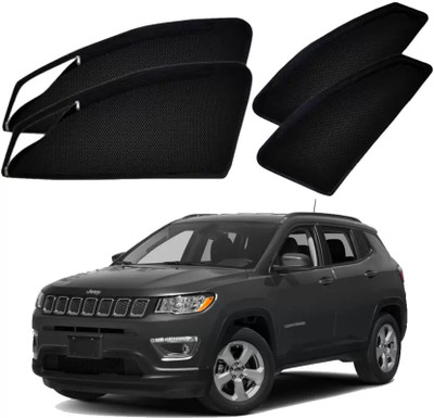 TOP VECHILE Rear Window, Side Window Sun Shade For Jeep Compass(Black)