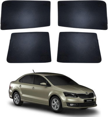 FORSONS Side Window Sun Shade For Skoda Rapid(Black)