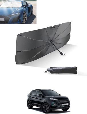 MATIES Windshield Sun Shade For Tata Universal For Car(Black, Silver)
