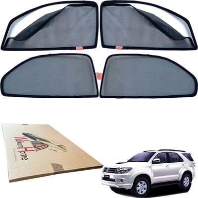 WolkomHome Side Window Sun Shade For Toyota Fortuner Old(Black)