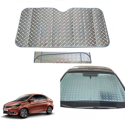 AUTO PEARL Dashboard, Windshield Sun Shade For Tata Tigor(Grey)