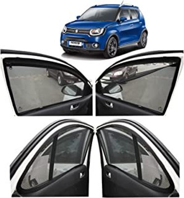 HARKRISH Side Window Sun Shade For Maruti Suzuki Ignis(Black)