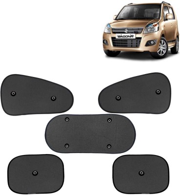 Kingsway Side Window, Rear Window, Windshield Sun Shade For Maruti Suzuki WagonR(Black)