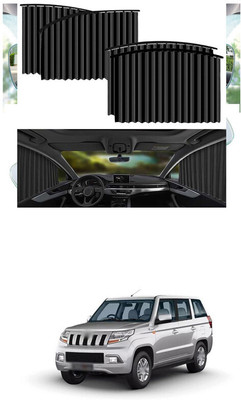 GONAMA Side Window Sun Shade For Mahindra Universal For Car(Black)