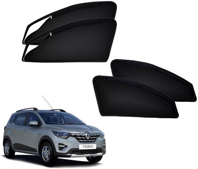 HARKRISH Side Window Sun Shade For Renault Triber(Black)