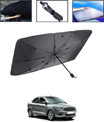 MSNP Windshield Sun Shade For Ford Aspire(Black)