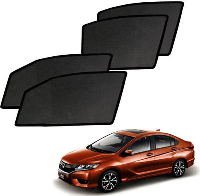 AUTO PEARL Side Window Sun Shade For Honda City(Black)
