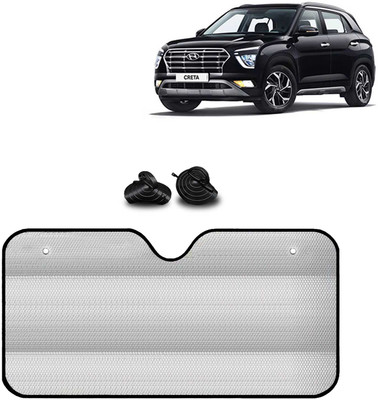 Kingsway Windshield, Dashboard Sun Shade For Hyundai Creta(Silver)