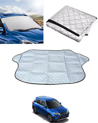 MSNP Windshield Sun Shade For Toyota Universal For Car(Silver)