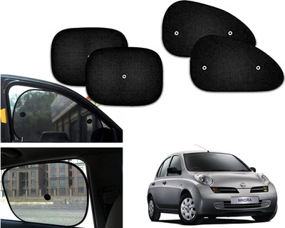 PEEPS STORE Side Window Sun Shade For Nissan Micra(Black)
