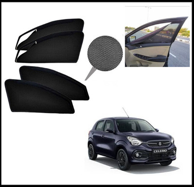 RAKRISH Rear Window, Side Window Sun Shade For Maruti Suzuki Celerio(Black)