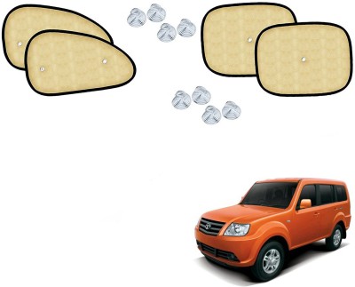 Automotive Prist Side Window Sun Shade For Tata Sumo Grand(Beige)