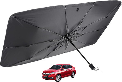 MOCKHE Windshield Sun Shade For Honda Amaze(Silver)