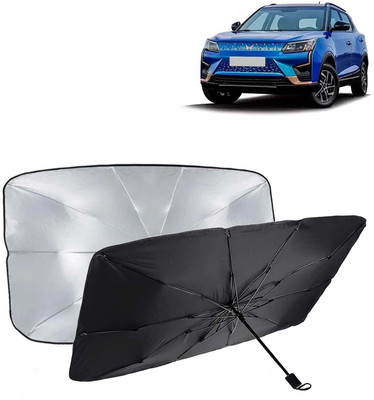 Kingsway Dashboard, Windshield Sun Shade For Mahindra XUV 400(Black, Silver)