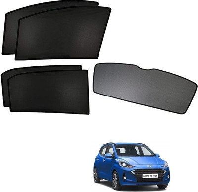 KOZDIKO Side Window, Rear Window Sun Shade For Hyundai Grand i10 NIOS(Black)