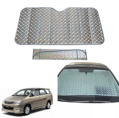 AUTO PEARL Dashboard, Windshield Sun Shade For Toyota Innova(Grey)