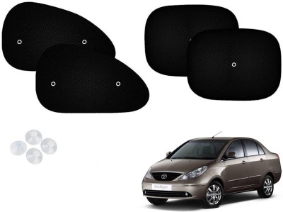 Automotive Prist Side Window Sun Shade For Tata Indigo CS(Black)