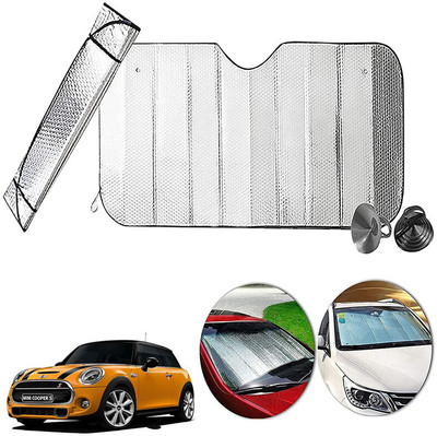 AUTO PEARL Dashboard, Windshield Sun Shade For Mini Cooper Cooper(Silver)
