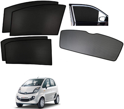 AuTO ADDiCT Side Window, Rear Window Sun Shade(Black)