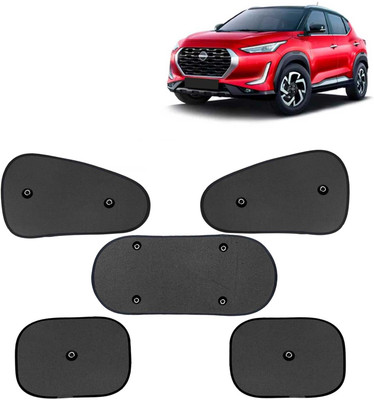 Kingsway Side Window, Rear Window, Windshield Sun Shade For Nissan Magnite(Black)
