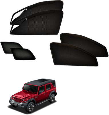 HARKRISH Side Window Sun Shade For Mahindra Thar(Black)