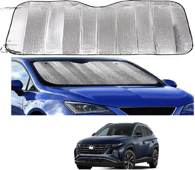 ROSHNEER ENTERPRISES Windshield Sun Shade For Hyundai Tucson(Silver)