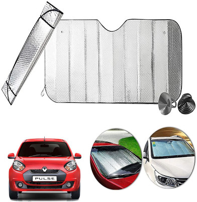 AUTO PEARL Dashboard, Windshield Sun Shade For Renault Pulse(Silver)