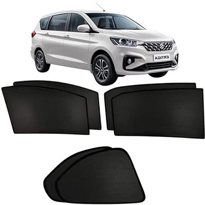 Hoodinter Side Window Sun Shade For Maruti Suzuki Ertiga(Black)