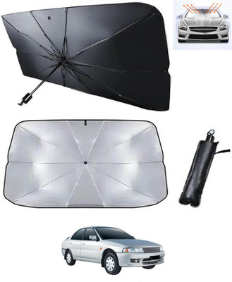AYW Windshield Sun Shade For Mitsubishi Lancer(Silver, Black)