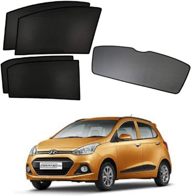 RAKRISH Rear Window, Side Window Sun Shade For Hyundai Grand i10(Black)