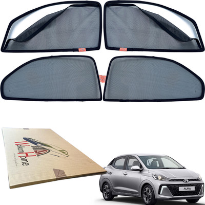WolkomHome Side Window Sun Shade For Hyundai Aura(Black)