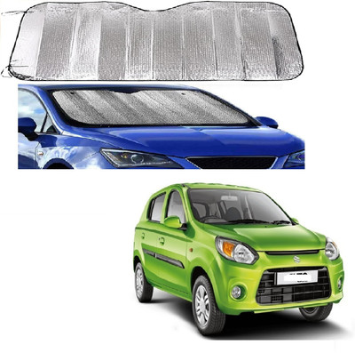 ROSHNEER ENTERPRISES Windshield Sun Shade For Maruti Suzuki Alto 800(Silver)