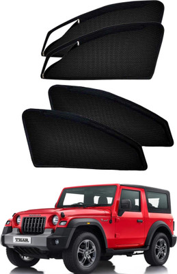 PEEPS STORE Side Window Sun Shade For Mahindra Thar(Black)