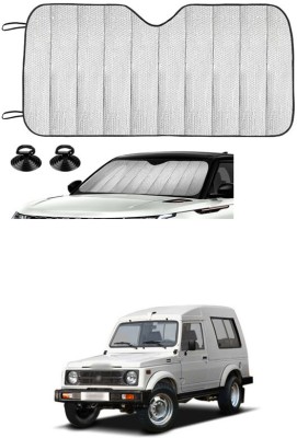 GONAMA Windshield Sun Shade For Maruti Suzuki Gypsy(Silver)