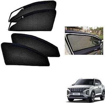 HARKRISH Side Window Sun Shade For Hyundai Creta(Black)