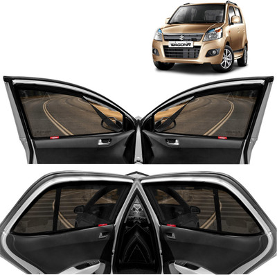 Kingsway Side Window, Rear Window Sun Shade For Maruti Suzuki Wagon R(Black)