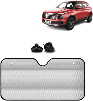 Kingsway Windshield, Dashboard, Rear Window Sun Shade For Hyundai Venue(Silver)