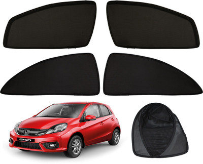 Tech Auto Side Window Sun Shade For Honda Brio(Black)