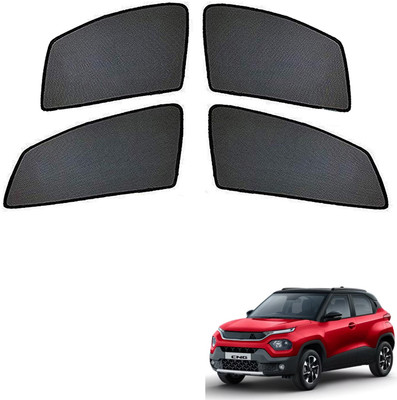 PEEPS STORE Side Window Sun Shade For Tata Punch(Black)