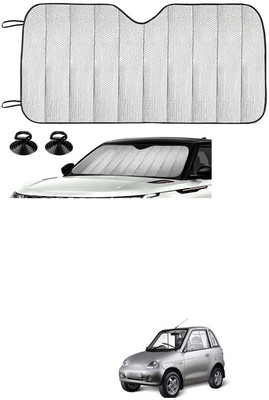 GONAMA Rear Window Sun Shade For Mahindra Universal For Car(Silver)