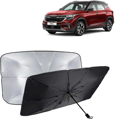 ShopDock Dashboard, Windshield Sun Shade For Universal For Car Universal For Car(Black, Silver)